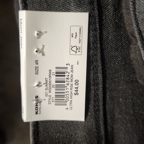 Sonoma Jeans Nwt Womens Sonoma Good For Life Ultra High Rise Mom